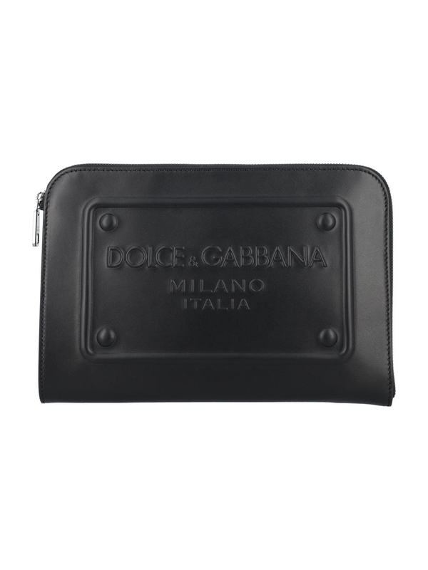 돌체앤가바나 FW24 Dolce & Gabbana Plaque pouch Bags Black BM1751AG21880999 Black