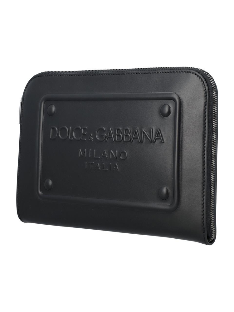 돌체앤가바나 FW24 Dolce & Gabbana Plaque pouch Bags Black BM1751AG21880999 Black