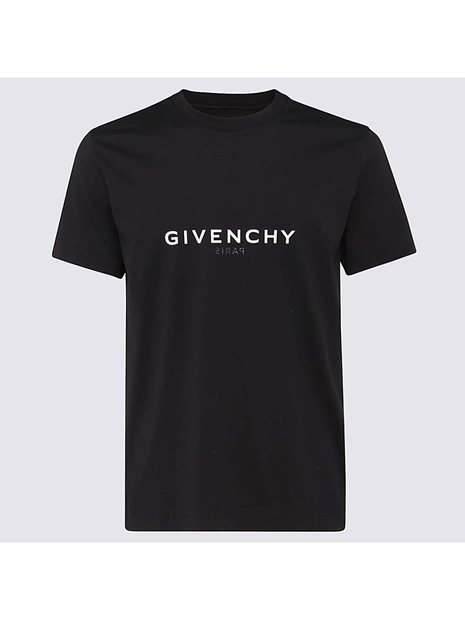 지방시 SS25 Givenchy T-shirts and Polos Black BM71653Y6B001 Black