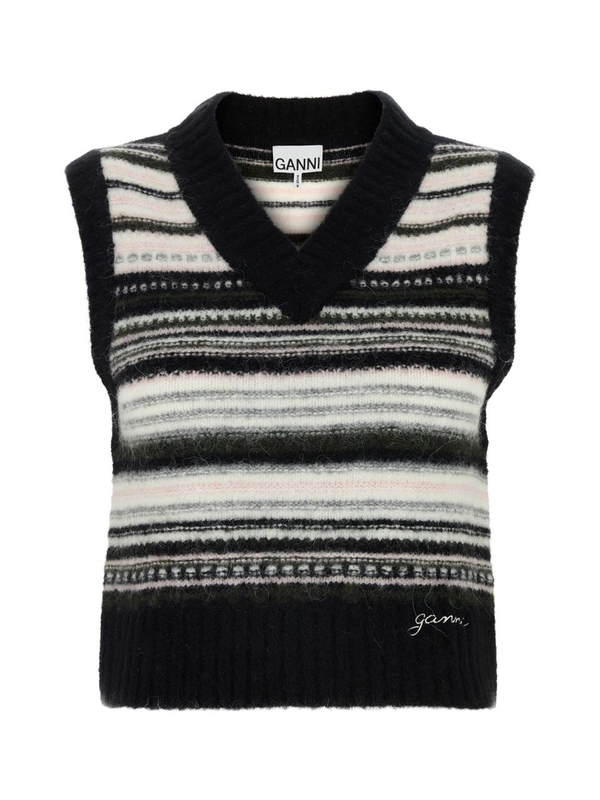 가니 FW24 GANNI KNITWEAR K2327 099 BLACK