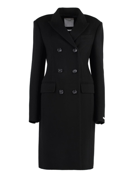 스포트막스 FW24 Morgana double-breasted wool coat MORGANA2422016041600_013 black