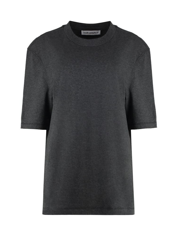 아워레가시 FW24 Big Cotton crew-neck T-shirt W4246BD_DarkGreyMelange grey