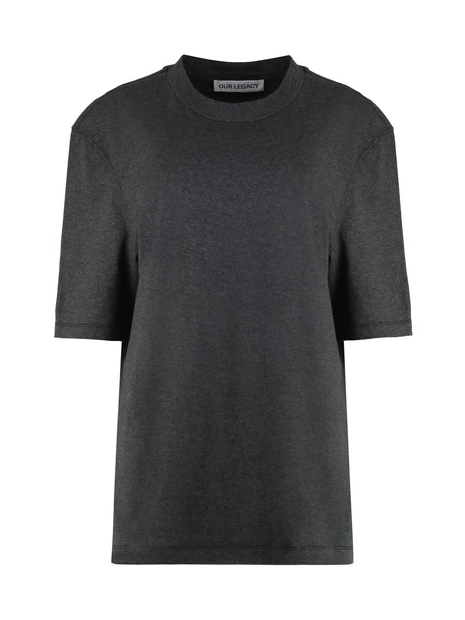 아워레가시 FW24 Big Cotton crew-neck T-shirt W4246BD_DarkGreyMelange grey