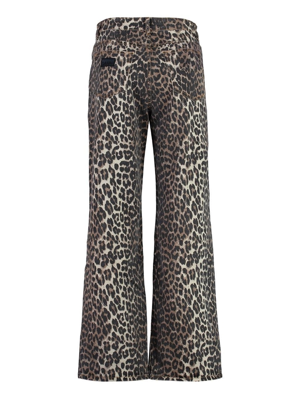 가니 SS25 5-pocket straight-leg jeans J15276508_943 Animalier