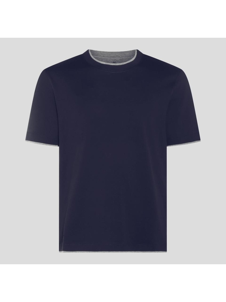 브루넬로쿠치넬리 SS25 Brunello Cucinelli T-shirts and Polos Blue M0B137427CD325 Blue