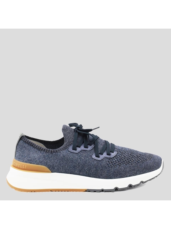 브루넬로쿠치넬리 SS25 Brunello Cucinelli Sneakers Blue MZUKISO250CO250 Blue