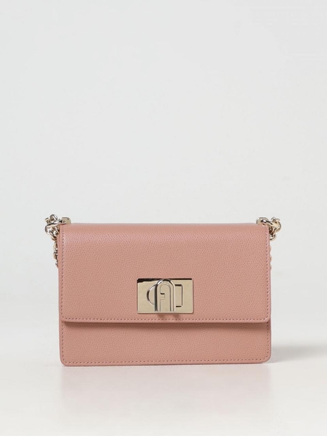 훌라 FW24 Furla womens shoulder bag BAFKACOARE000 3378S Powder Pink