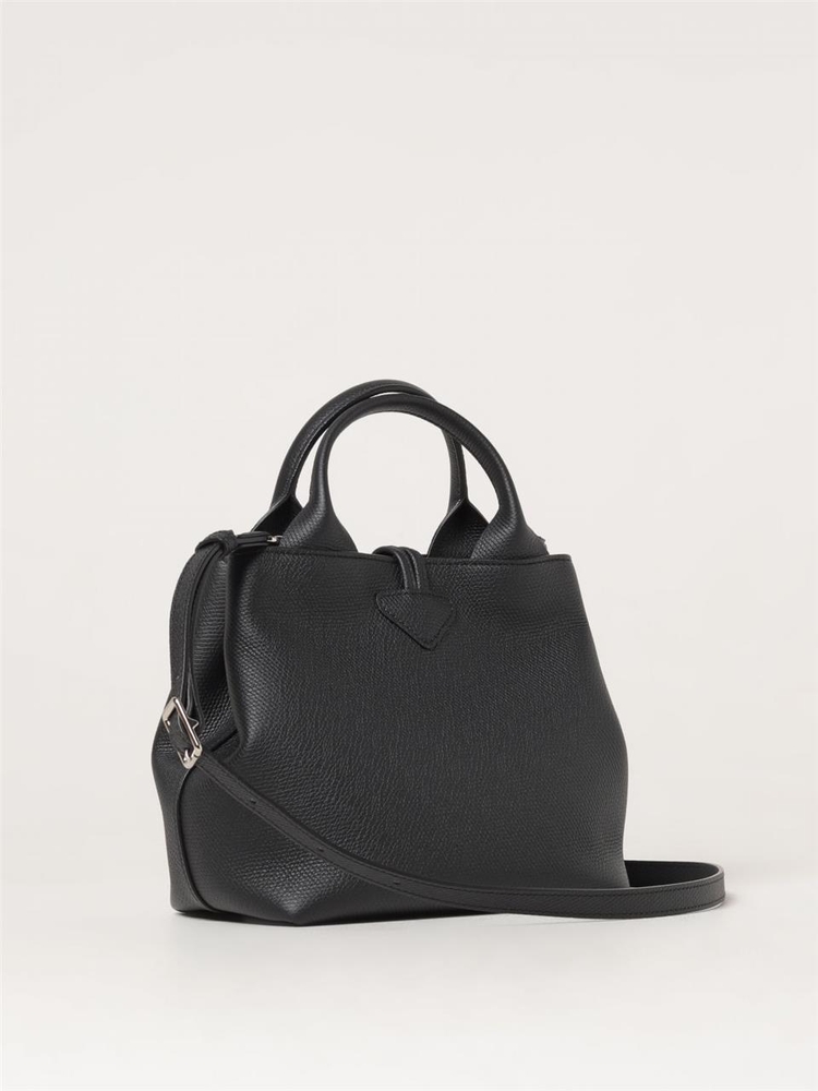 롱샴 FW24 Le Roseau S Longchamp Grained Leather Bag 10273 HFP 001 Black