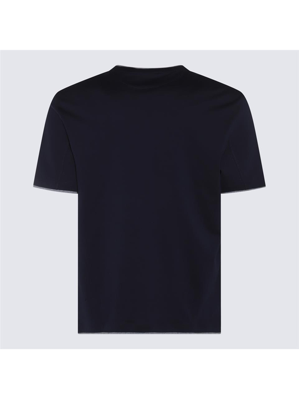 브루넬로쿠치넬리 SS25 Brunello Cucinelli T-shirts and Polos Blue M0B137427GCD325 Blue