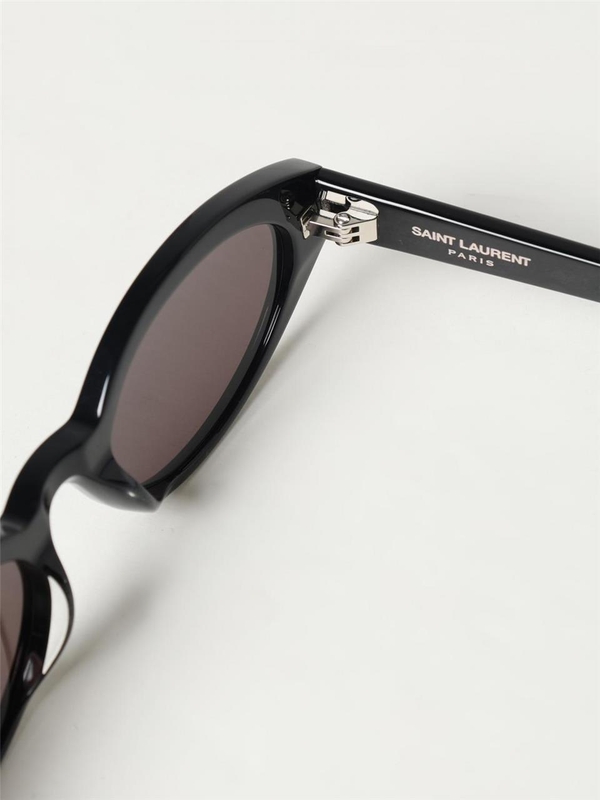 생로랑 FW24 Occhiali da sole cat-eye SL 567 Saint Laurent in acetato 714794Y9901 1000 Black