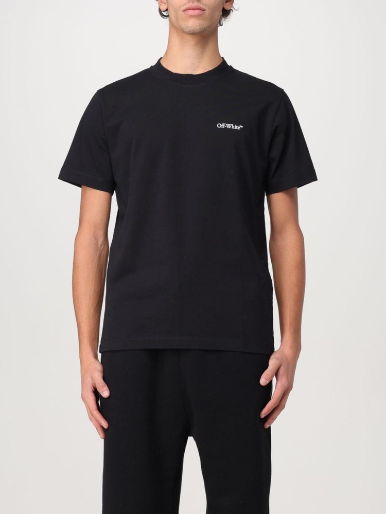 오프화이트 FW24 T-shirt uomo Off-white OMAA027F24JER0041001 Black