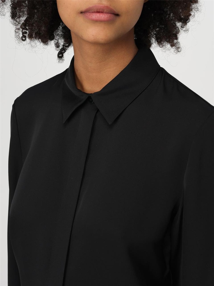 띠어리 FW24 Theory Womens Shirt M0102536 001 Black