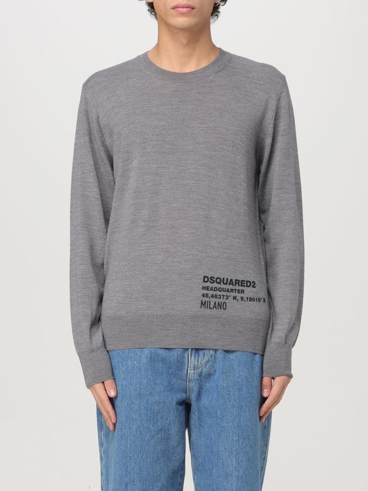 디스퀘어드2 FW24 Dsquared2 Mens Jersey S74HA1482D D13026 815 Gray