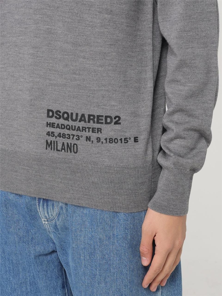 디스퀘어드2 FW24 Dsquared2 Mens Jersey S74HA1482D D13026 815 Gray