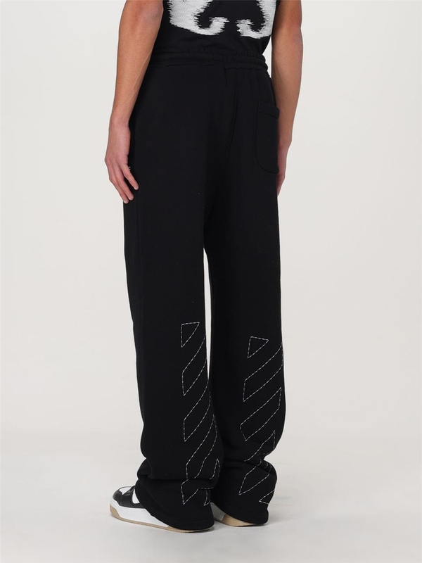 오프화이트 FW24 Off-white mens trousers OMCH054C99FLE0031001 Black