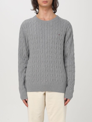 타미 힐피거 FW24 Tommy Hilfiger Mens Sweater MW0MW33132P91 Gray