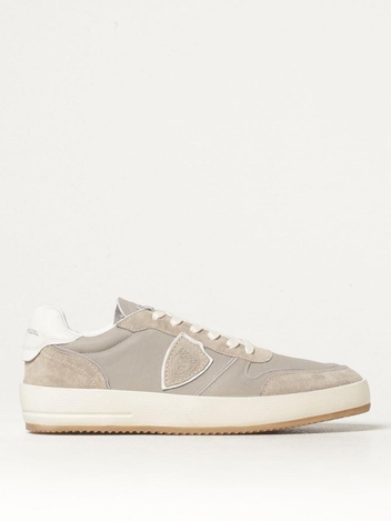 필립모델 FW24 Sneakers Nice Low Philippe Model in pelle VNLU WX03 Dove Gray