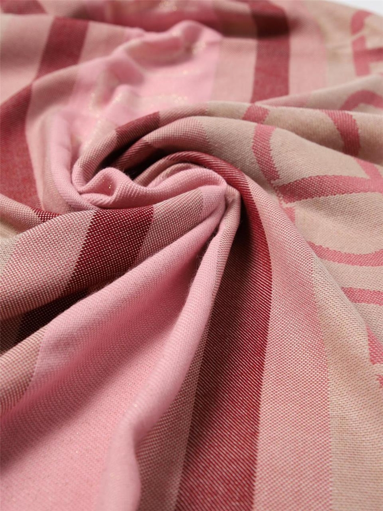 트윈셋 FW24 Oval T Twinset scarf in jacquard viscose blend 242TA4720 11935 Pink