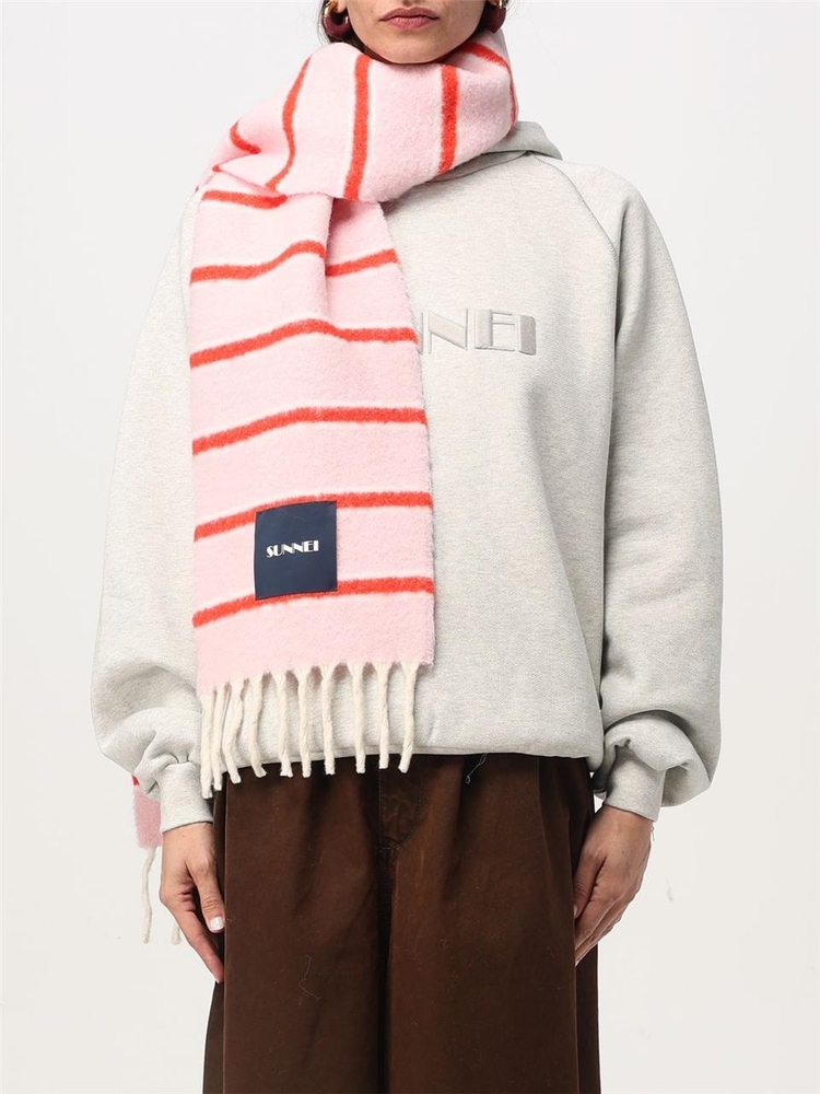 써네이 FW24 Sunnei Womens Scarf ACCXSAC009 8100 Pink