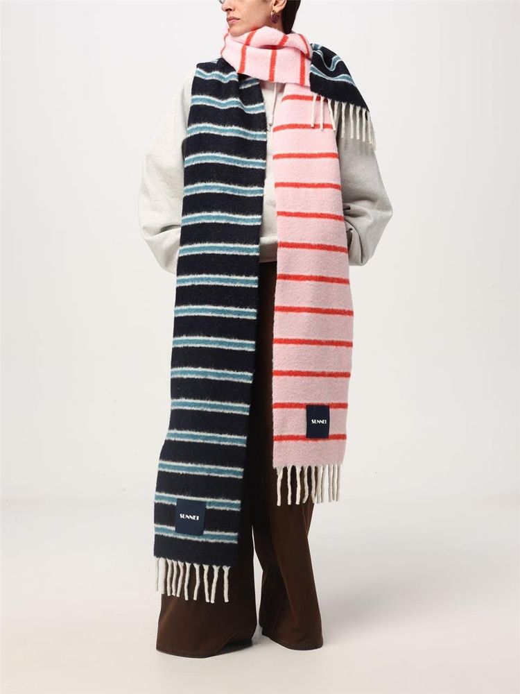 써네이 FW24 Sunnei Womens Scarf ACCXSAC009 8100 Pink