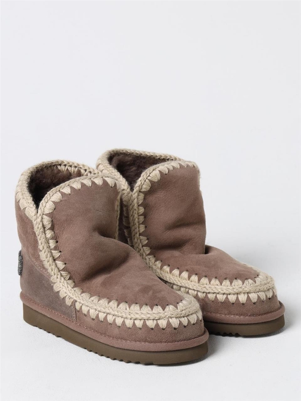 모우 FW24 Eskimo 18 Glitter Mou Suede Boot FW101050A ELGRY Beige