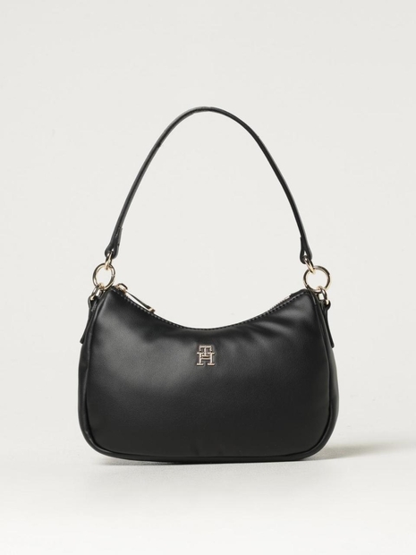 타미 힐피거 FW24 Tommy Hilfiger Womens Shoulder Bag AW0AW16476BDS Black