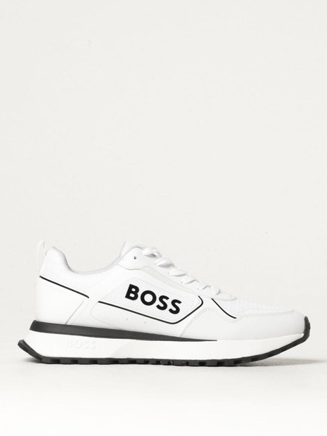 보스 FW24 Sneakers Boss in gomma e mesh 50521976 101 White