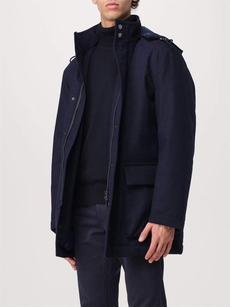 보스 FW24 Boss Mens Coat 50528649 405 Blue