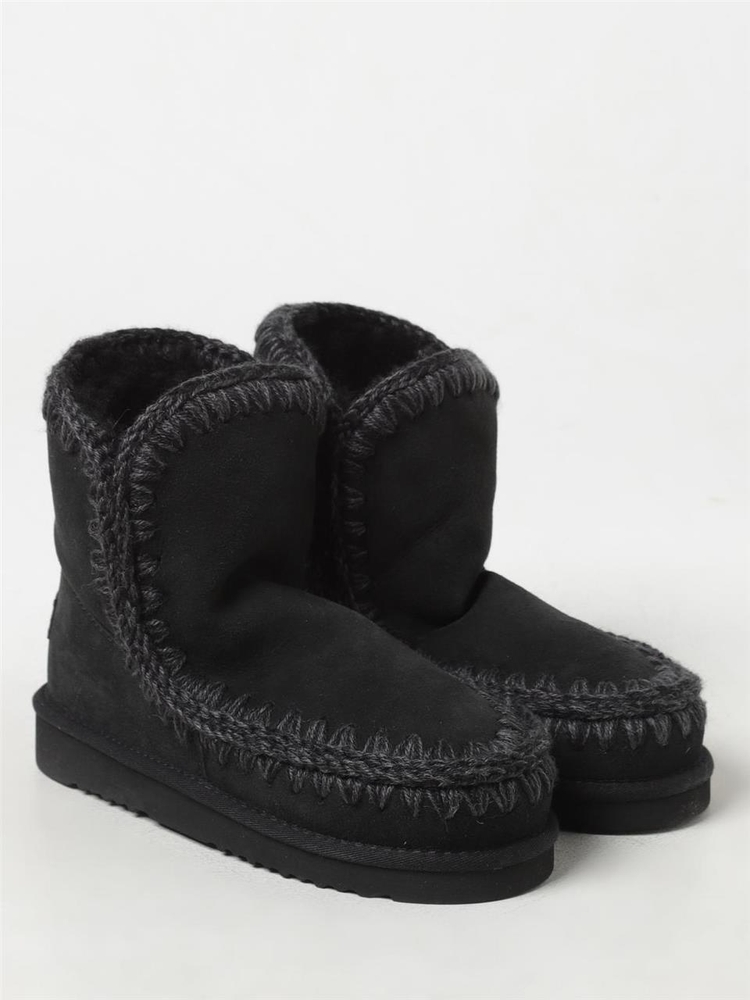 모우 FW24 Eskimo 24 Mou Suede Boot FW101001A BKBK Black