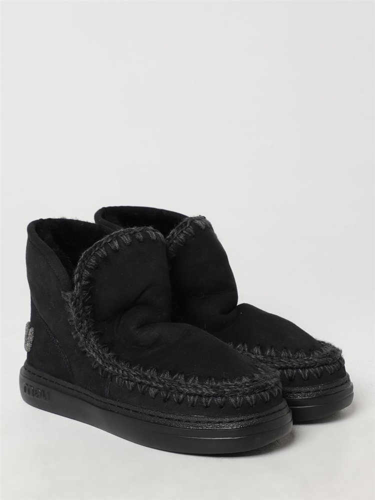 모우 FW24 Mou womens shoes FW411001A BKBK Black