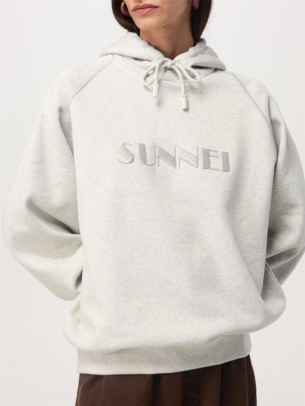 써네이 FW24 Sunnei Womens Sweatshirt RTWXJER018 7206 Gray