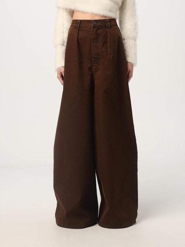 써네이 FW24 Sunnei Womens Trousers RTWXBOT014 0115 Brown