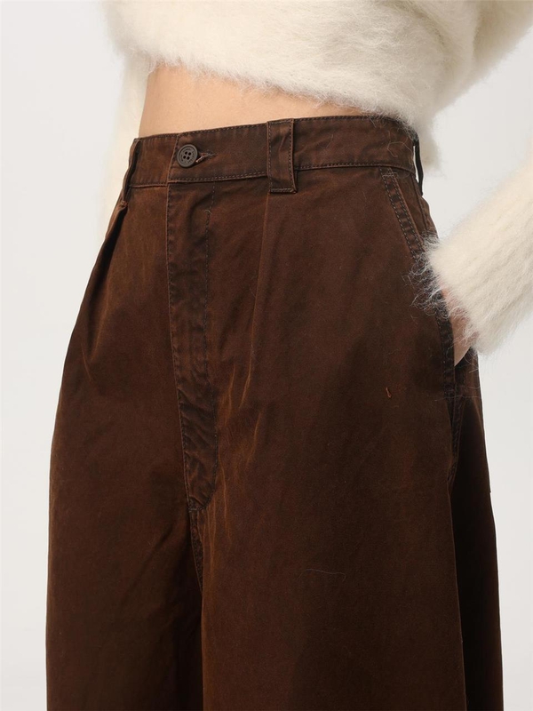 써네이 FW24 Sunnei Womens Trousers RTWXBOT014 0115 Brown