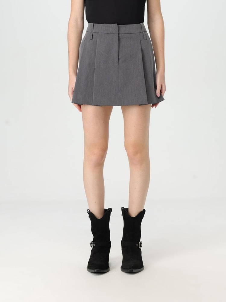 핀코 FW24 Pinko mini skirt in viscose blend 104357A18E I72 Gray