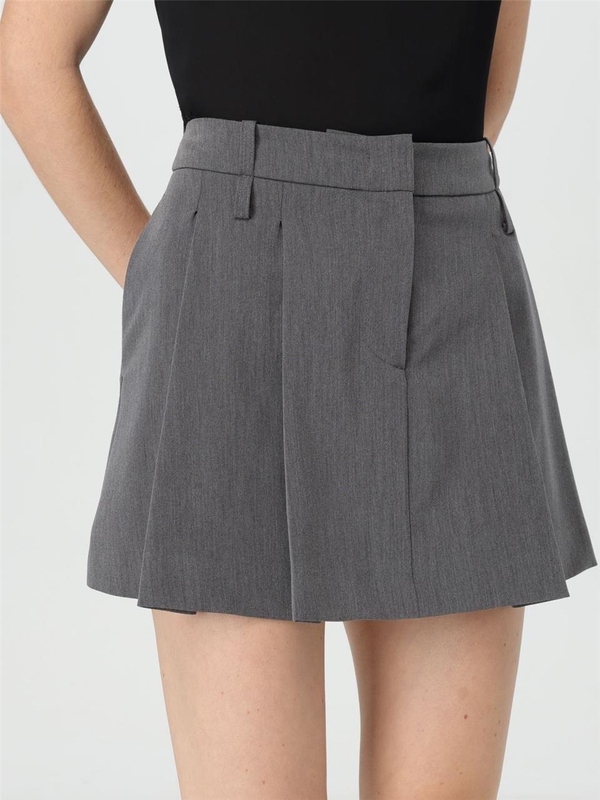 핀코 FW24 Pinko mini skirt in viscose blend 104357A18E I72 Gray