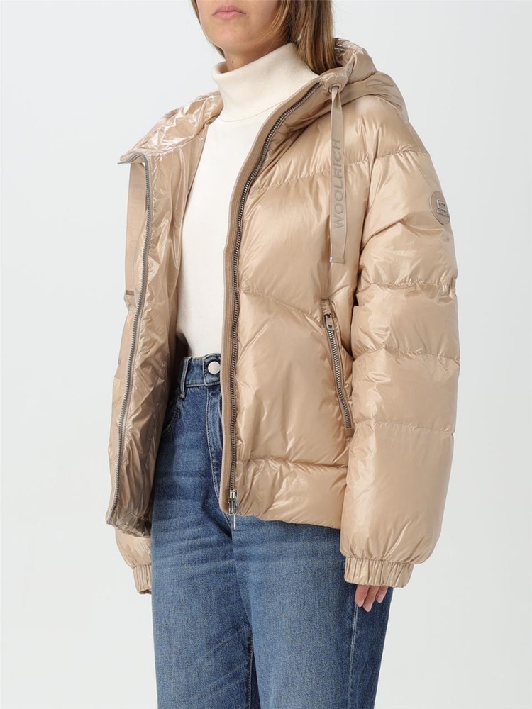 울리치 FW24 Woolrich shiny nylon down jacket CFWWOU0925FRUT3085 7125 Beige