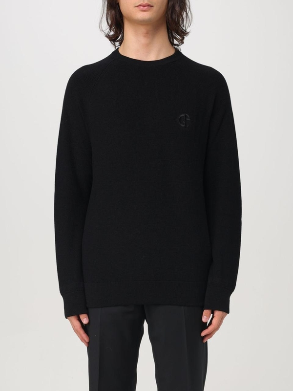 조르지오 아르마니 FW24 Giorgio Armani Virgin Wool Pullover GM000278AF12315 UC001 Black