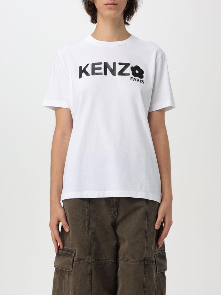 겐조 FW24 Kenzo cotton T-shirt with logo FE62TS1374SO 1 White