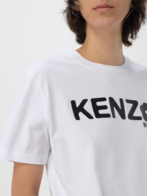 겐조 FW24 Kenzo cotton T-shirt with logo FE62TS1374SO 1 White