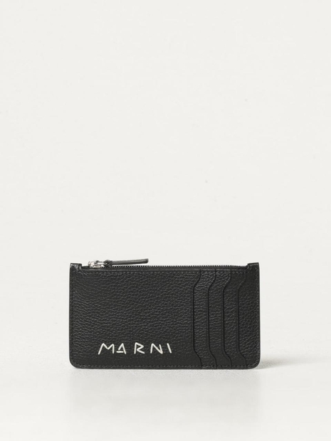 마르니 FW24 Marni Mens Wallet PFMI0103U1P6533 00N99 Black