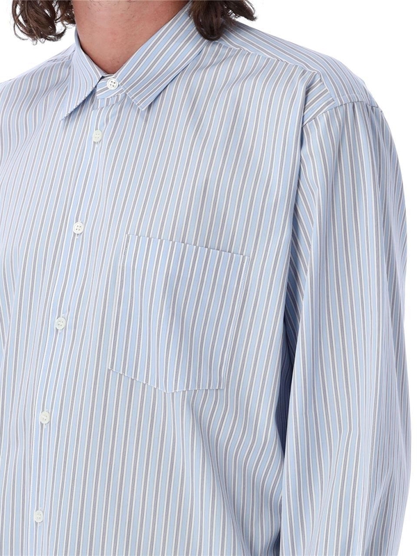 꼼데가르송 FW24 Comme des Garcons Stripes shirt FZB1150605 LIGHT BLUE STRIPES