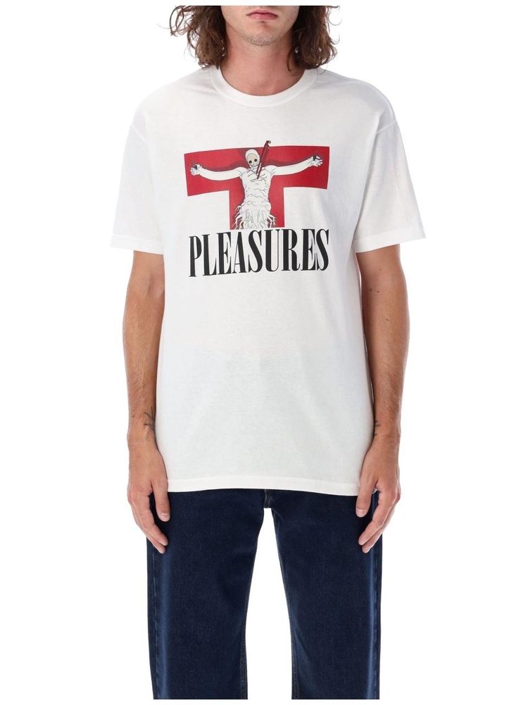 플레져스 FW24 Pleasures T-shirt P24E012WHITE White