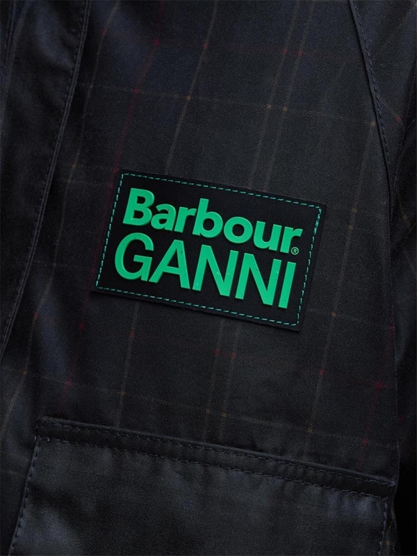 바버 X 가니 FW24 ANORAK SMOCK BARBOUR X GANNI LWX1452_LWXTN11 BLACK