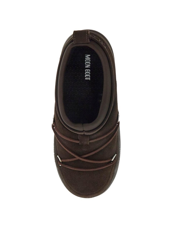 문 부츠 SS25 suede icon park slip-on 80D2470110 DARK BROWN