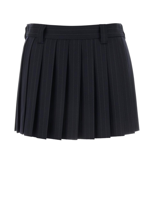 미우미우 FW24 MIU MIU SKIRTS MG2040S23215MQ F0008 BLEU