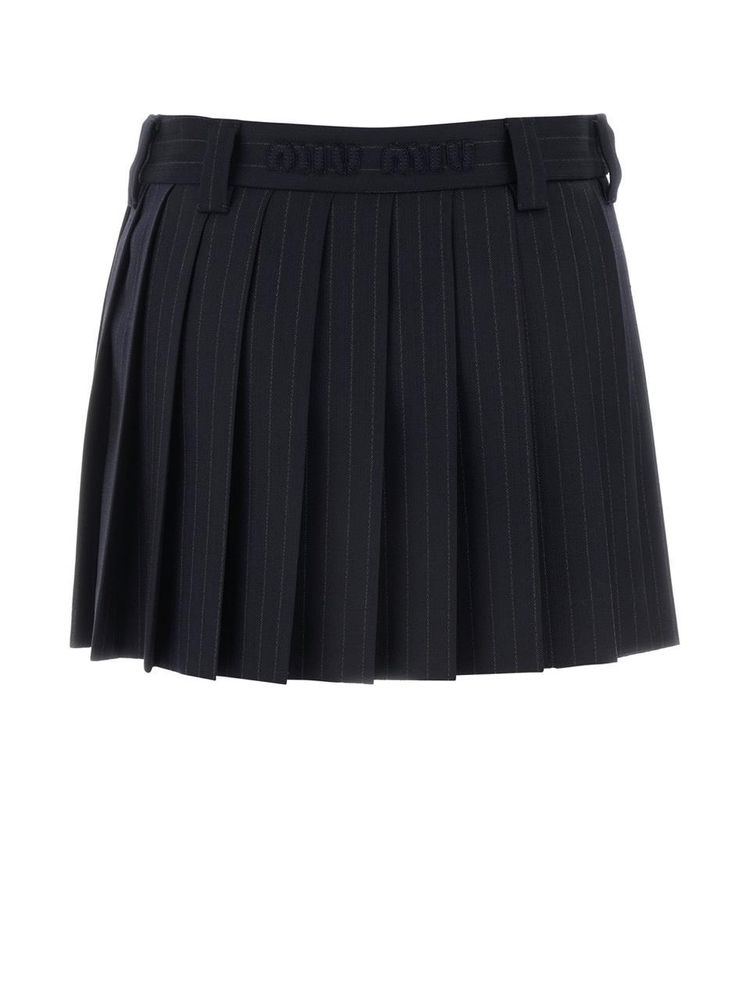 미우미우 FW24 MIU MIU SKIRTS MG2040S23215MQ F0008 BLEU