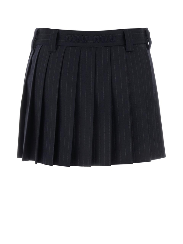 미우미우 FW24 MIU MIU SKIRTS MG2040S23215MQ F0008 BLEU