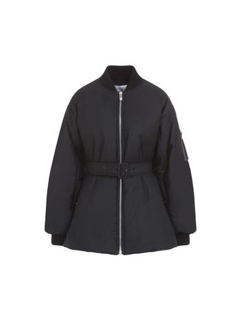 알라이아 SS25 Alaia Technical Belted Bomber AA9V0427W005A Black