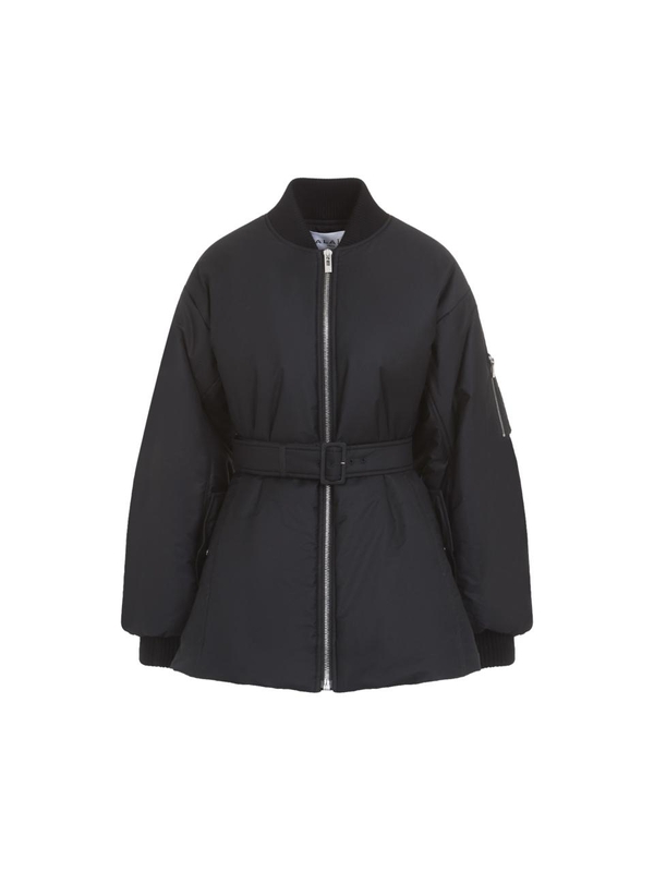 알라이아 SS25 Alaia Technical Belted Bomber AA9V0427W005A Black