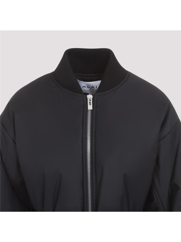 알라이아 SS25 Alaia Technical Belted Bomber AA9V0427W005A Black